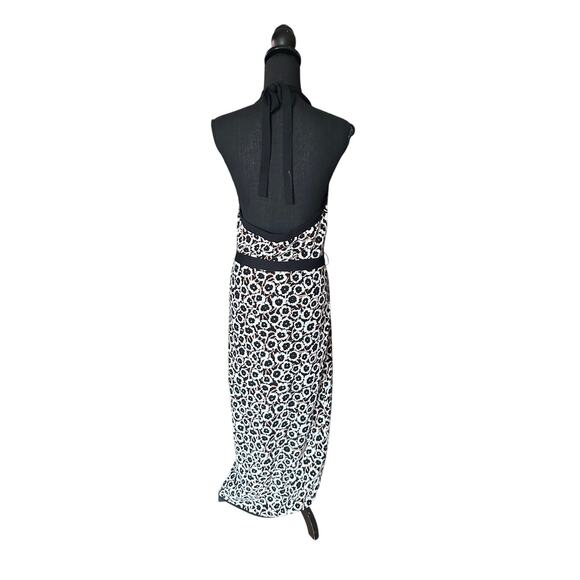 Diane von Furstenberg x Target Halter Tie Neck Poppy Sweaterknit Midi Dress. - Picture 5 of 9